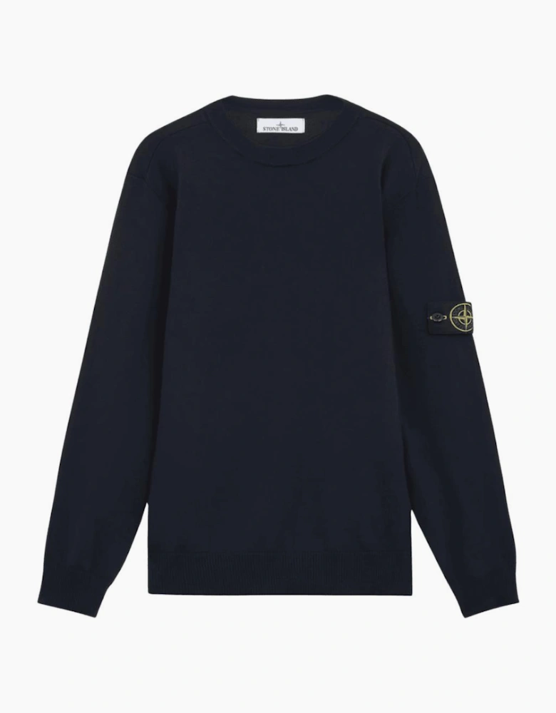 Light Virgin Wool Navy Knitwear