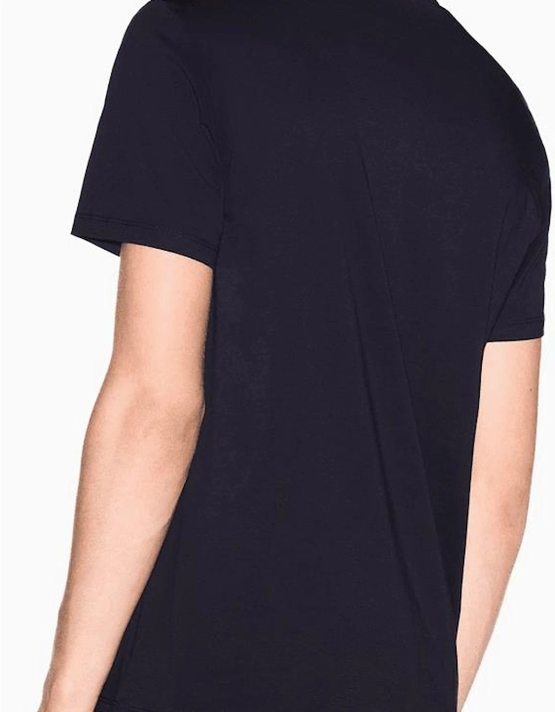Slim Fit Graphic Logo Navy T-Shirt