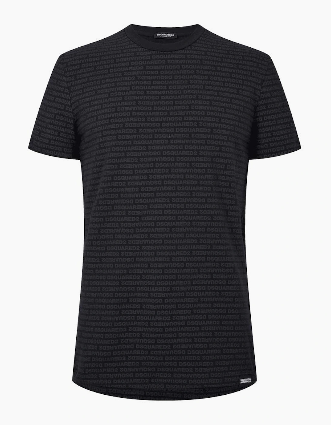 All Over Logo Black T-Shirt