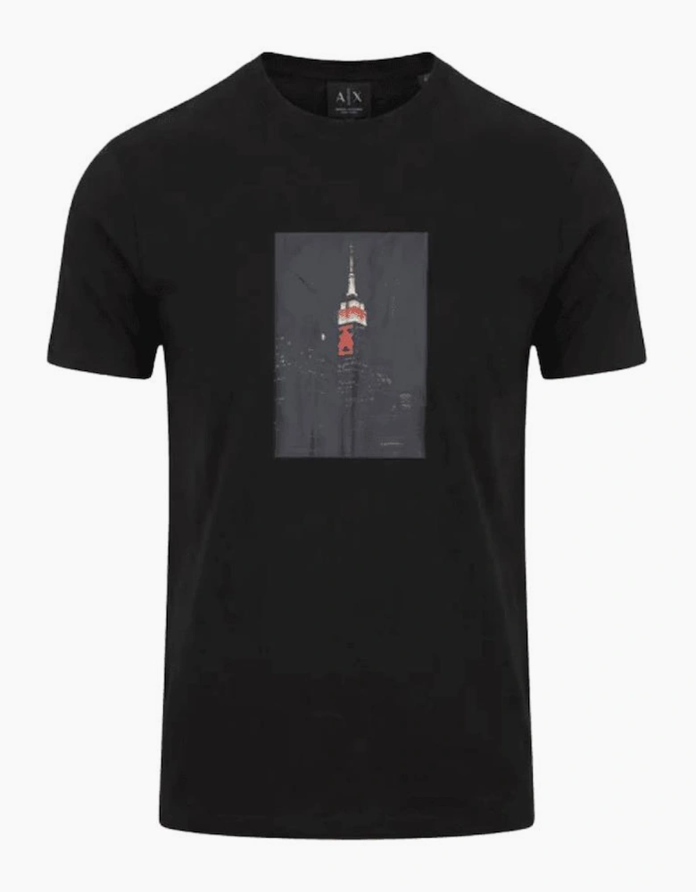 Skyscraper Graphic Logo Black T-Shirt