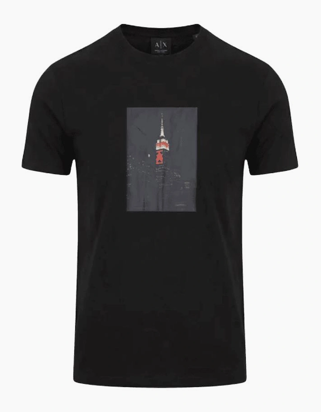 Skyscraper Graphic Logo Black T-Shirt