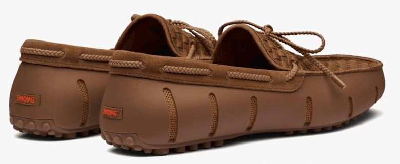 Brown Woven Driver Loafer
