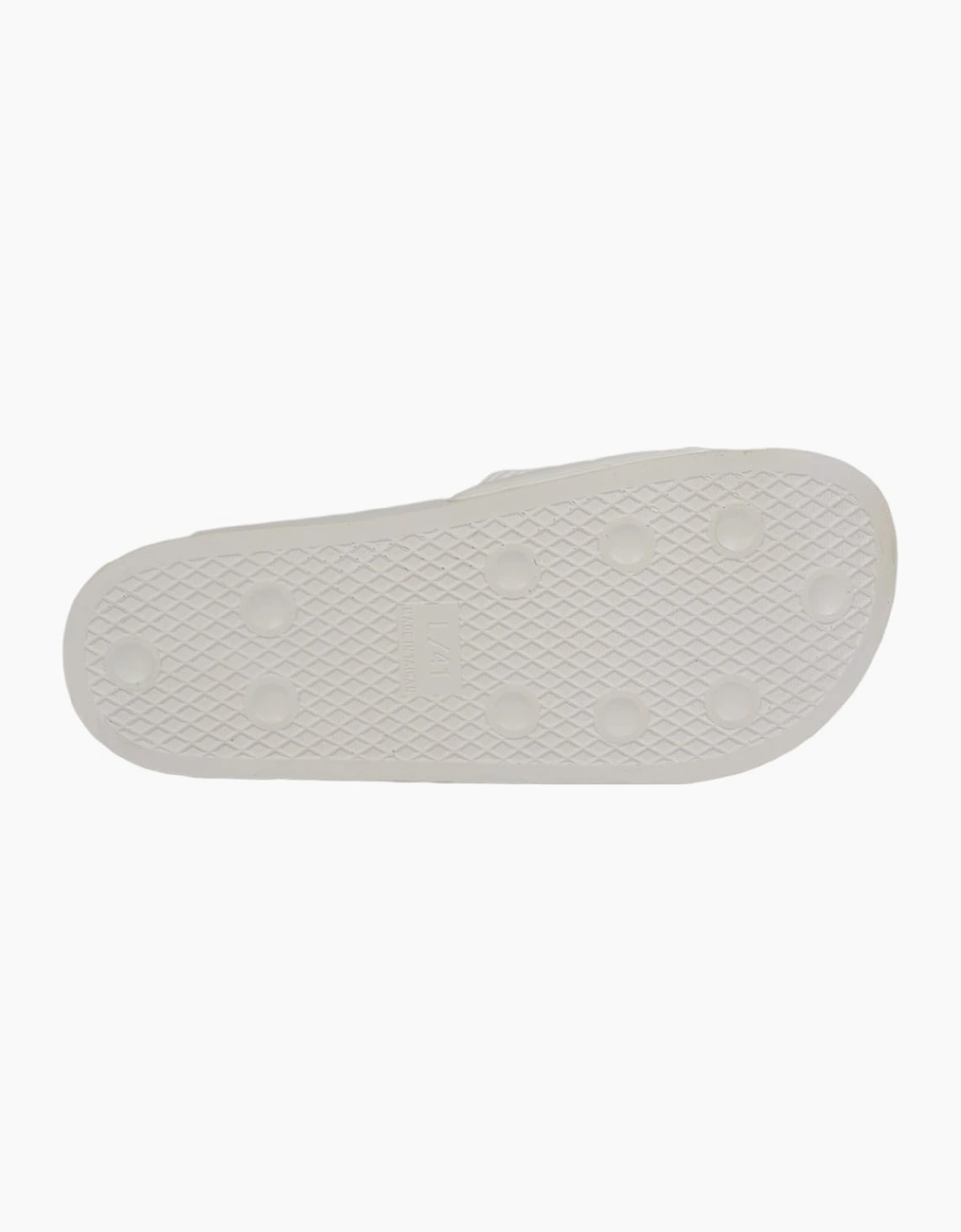 UA985 Unisex Rubber White Sliders
