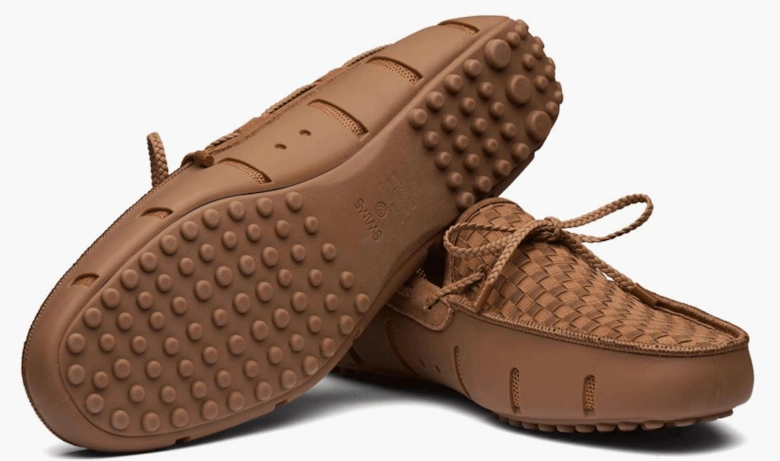 Brown Woven Driver Loafer