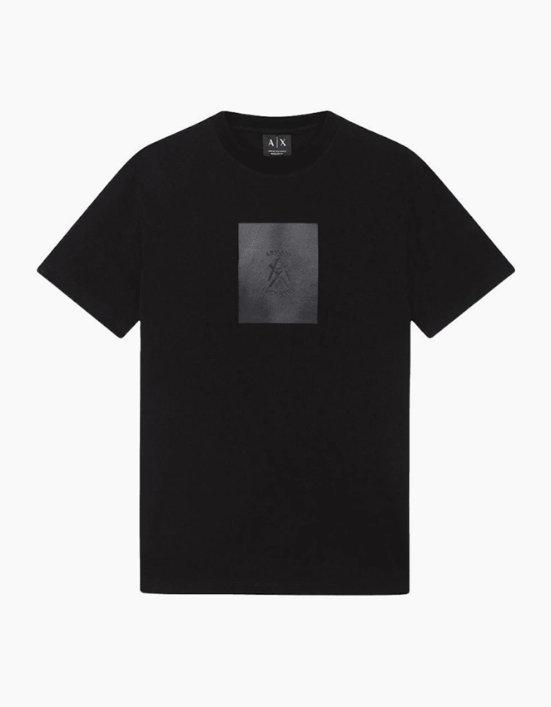 Regular Fit Graphic Logo Black T-Shirt