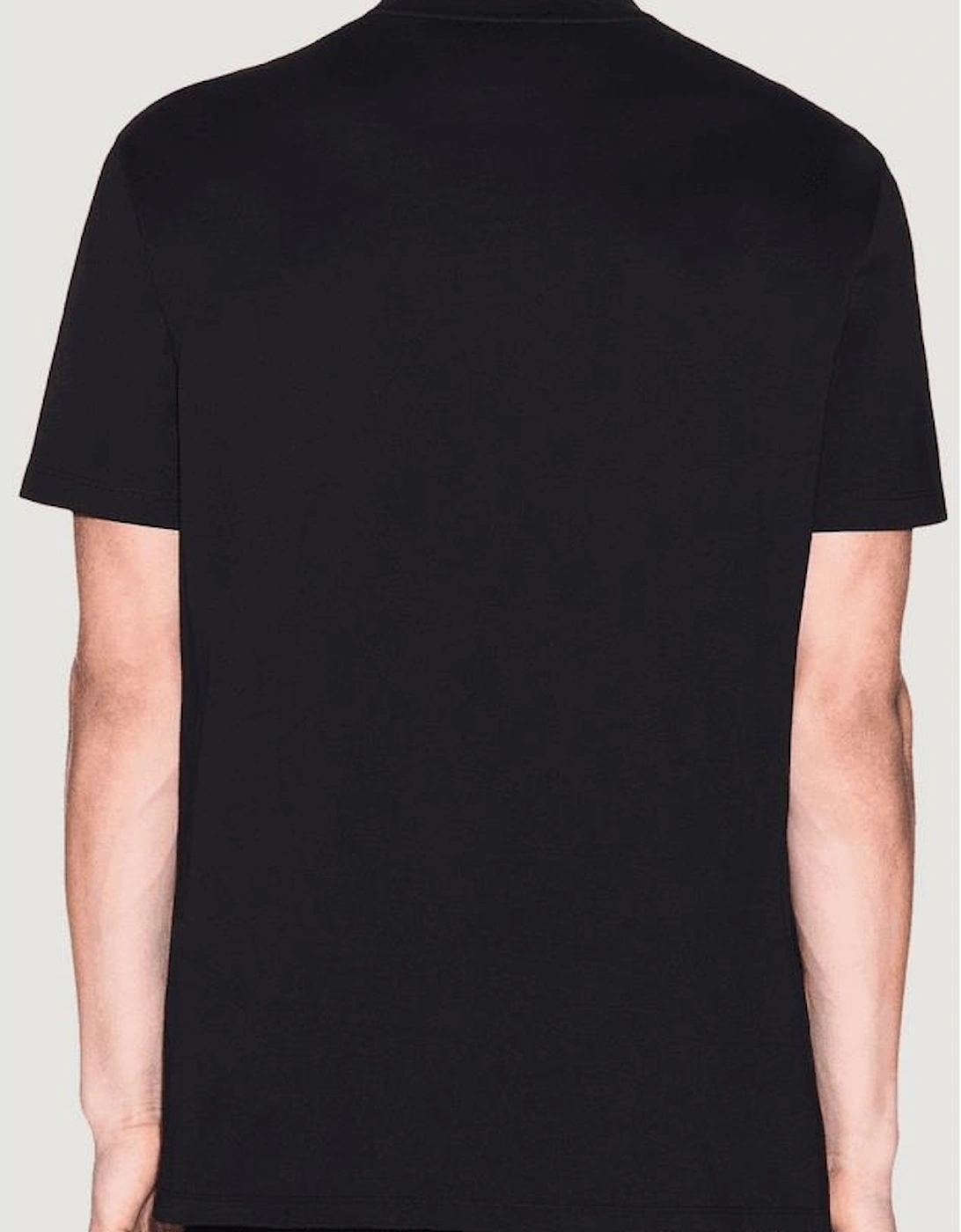 Regular Fit Graphic Logo Black T-Shirt