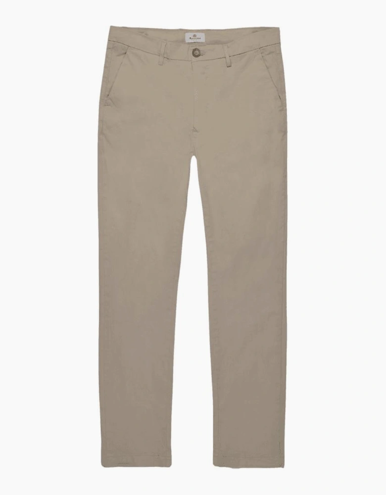 Cotton Beige Slim Fit Chino
