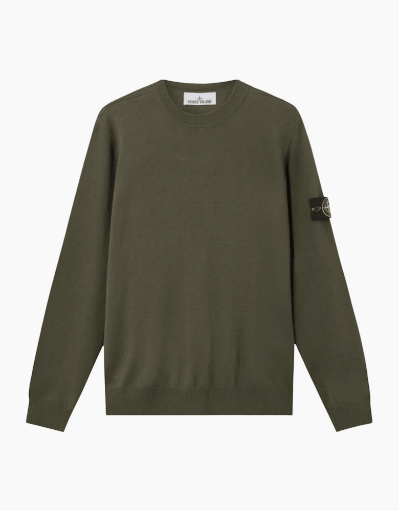 Light Virgin Wool Military Green Knitwear