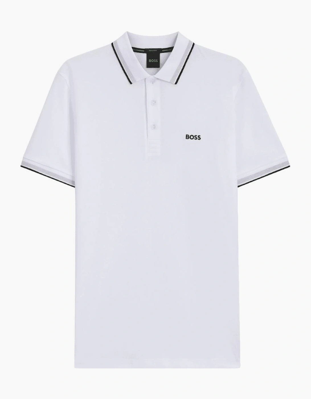 Paddy Cotton Pique White Polo Shirt