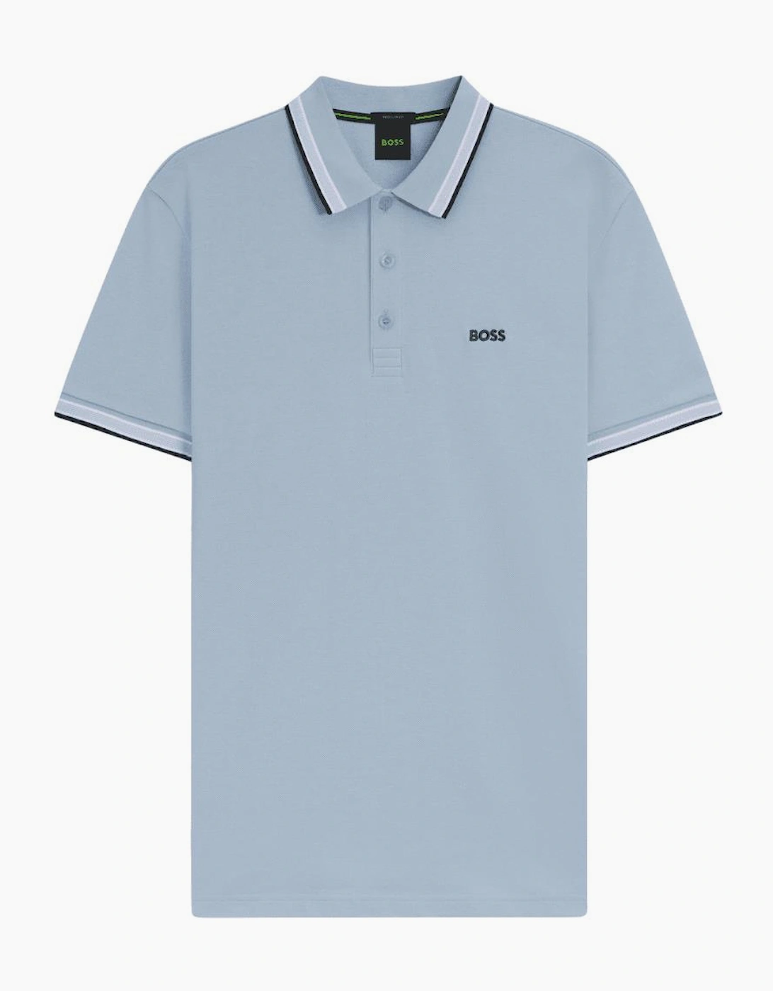 Paddy Cotton Pique Sky Blue Polo Shirt