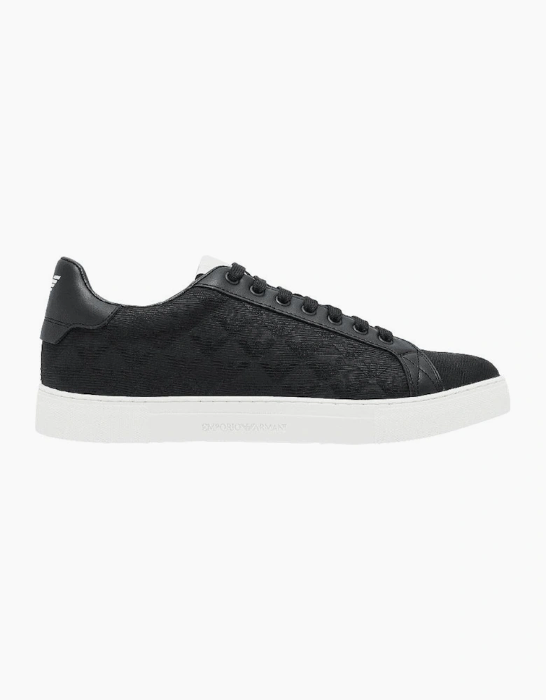 Allover Eagle Logo Nylon Black/White Sneaker Trainer