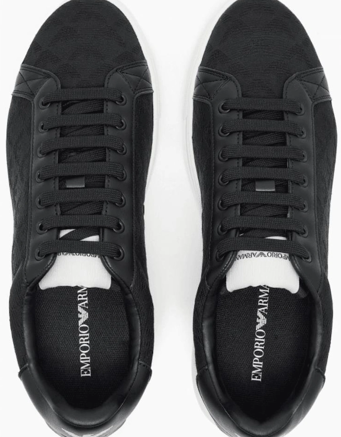 Allover Eagle Logo Nylon Black/White Sneaker Trainer
