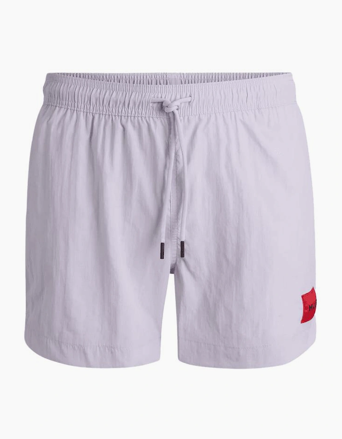 Boss Hugo Boss Men's Dominca Print Logo Pink Swim Shorts - Grey