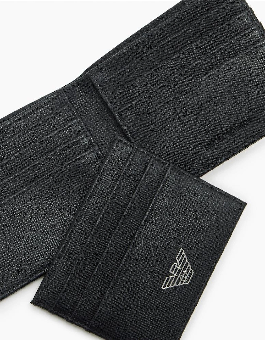 ASV Eagle Logo Black Leather Wallet & Card Holder Gift Box