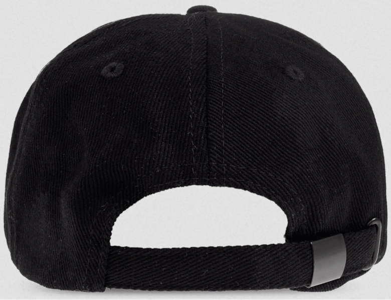 Rubberised International Logo Triple Black Cap