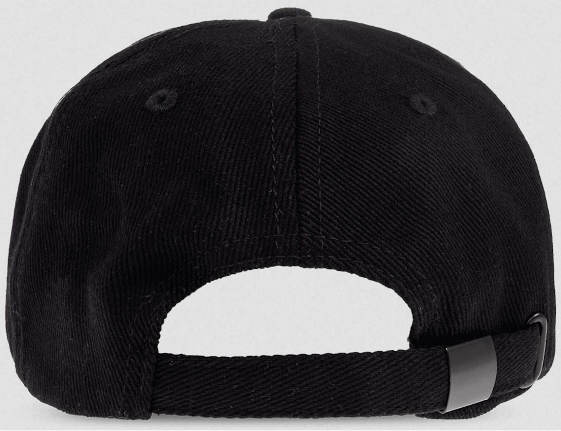 Rubberised International Logo Triple Black Cap
