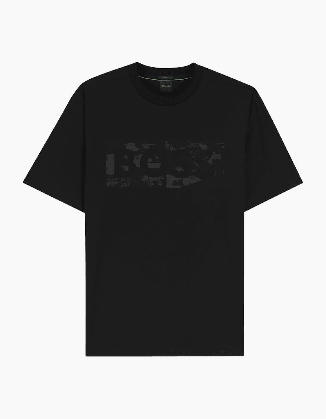 Hugo Boss Men's TS_ Globe Graphic Logo Black T-Shirt - Size, 40