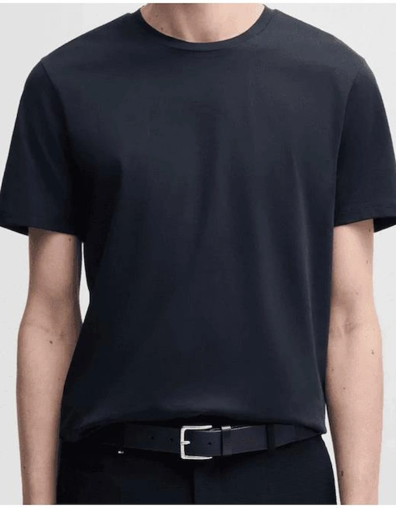 Tessler 150 Slim Fit Navy T-Shirt