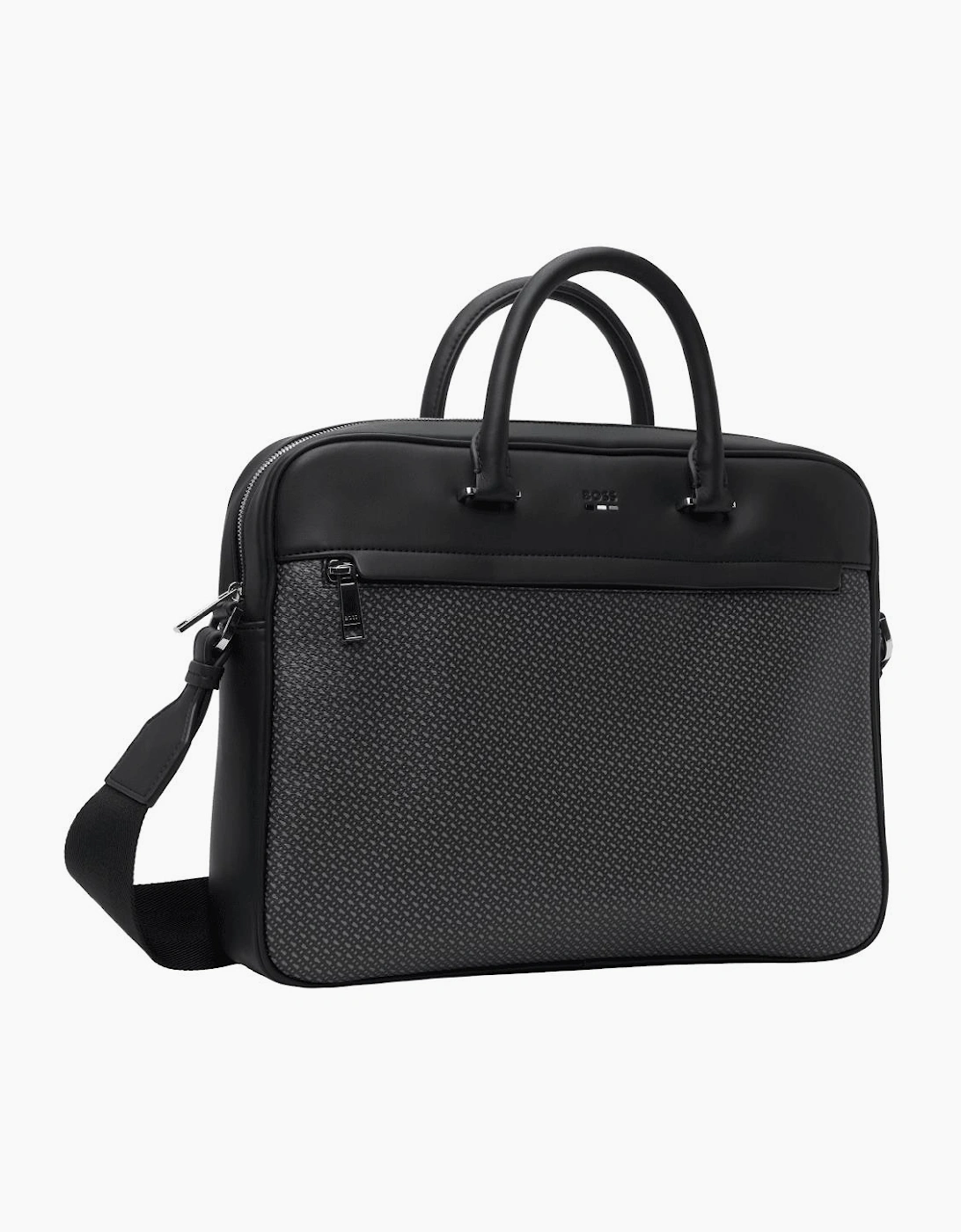 Ray Monogram Synthetic Leather Briefcase