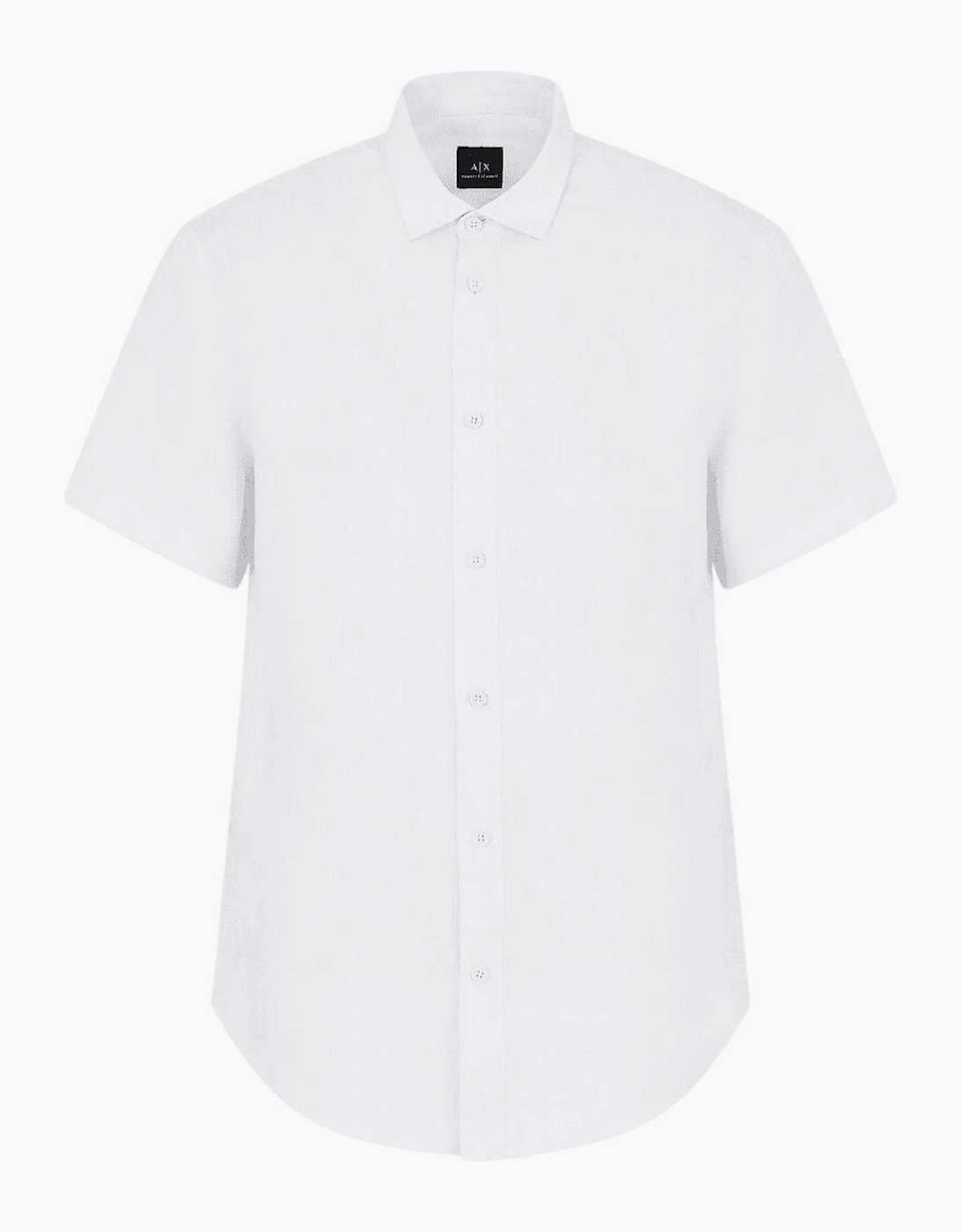 Linen Short Sleeve Light Blue Shirt