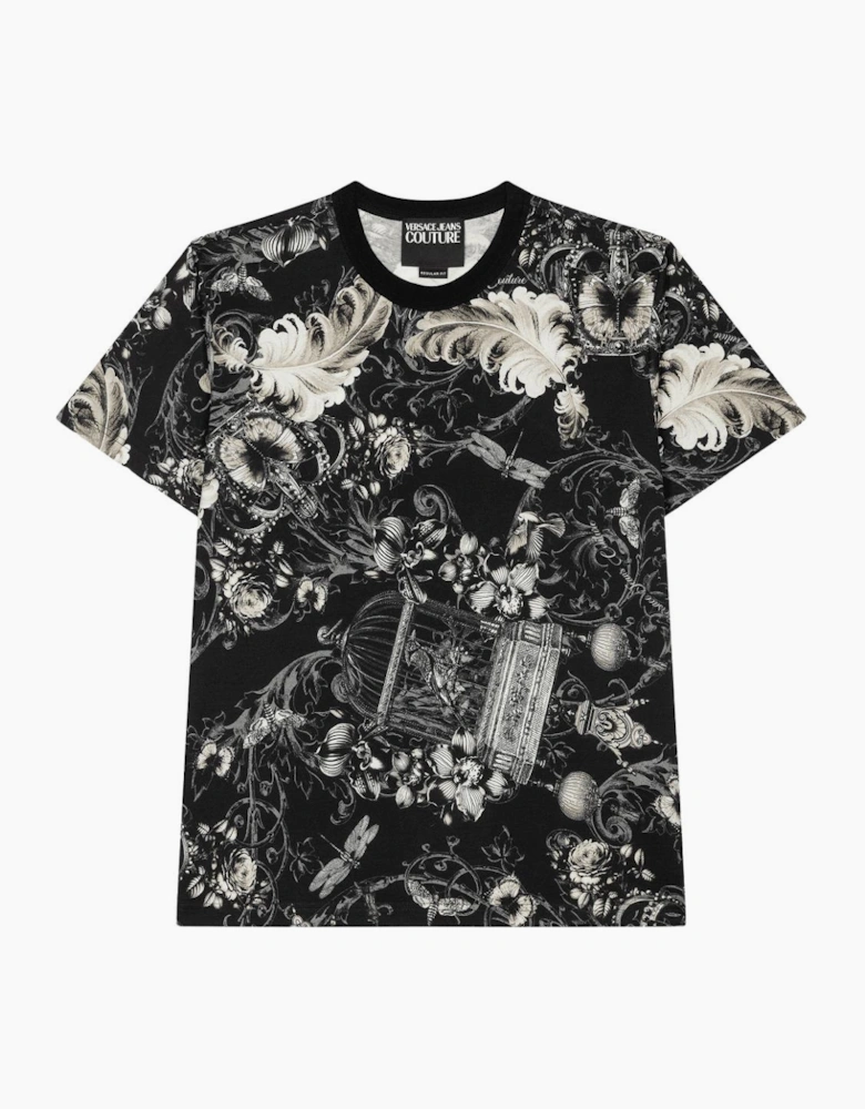 All Over Logo Black/White T-Shirt