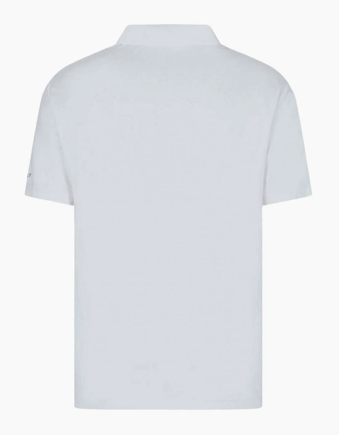 Cotton White Button Up Polo Shirt