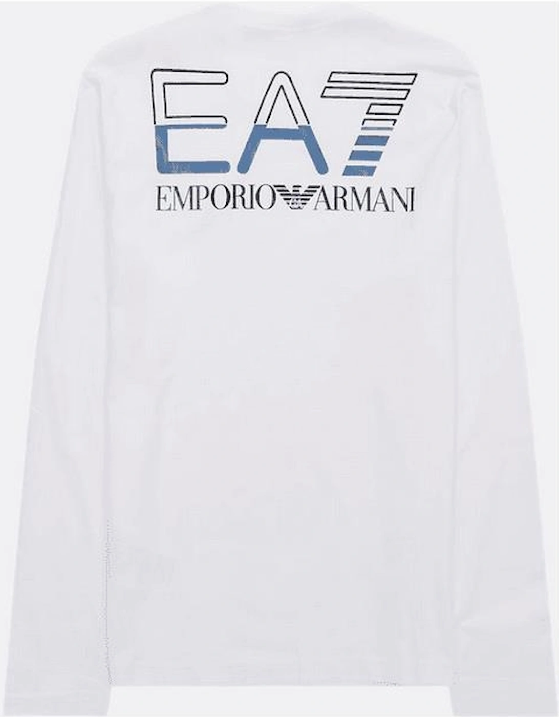 Cotton Printed Rear Logo White T-Shirt