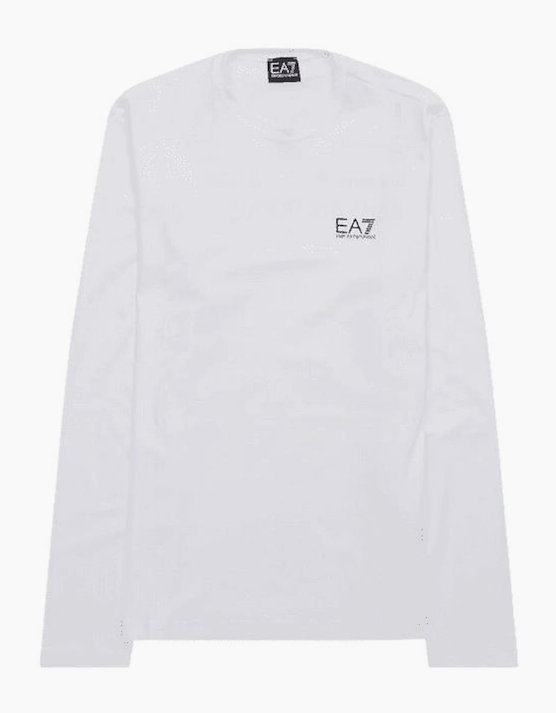 Cotton Printed Rear Logo White T-Shirt