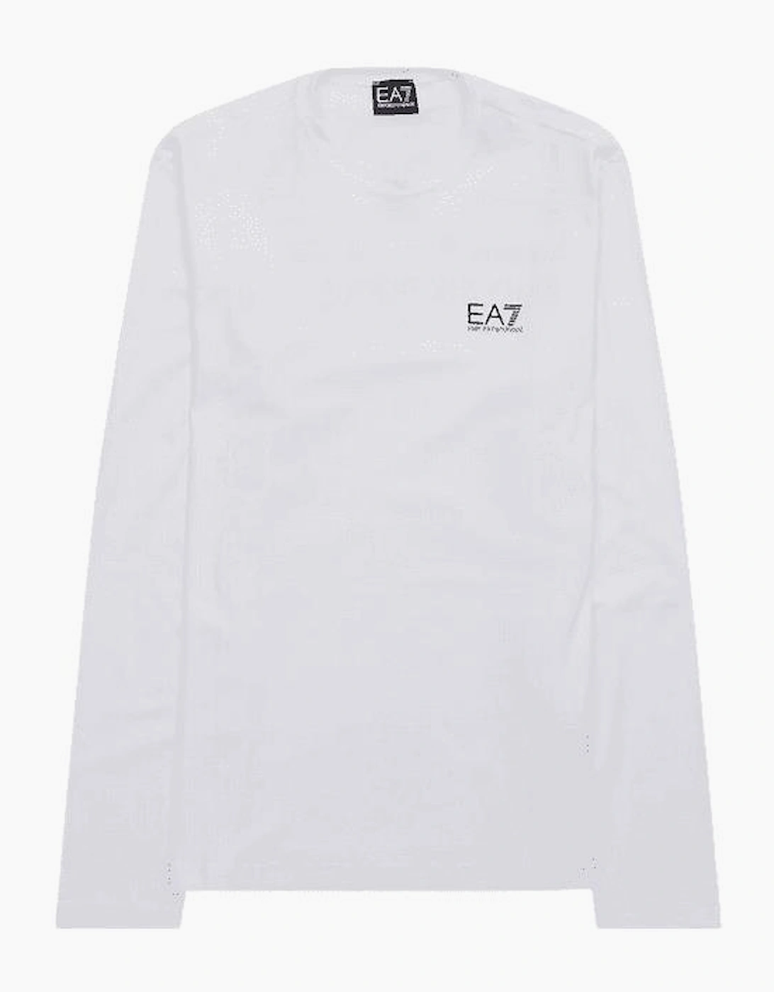 Cotton Printed Rear Logo White T-Shirt