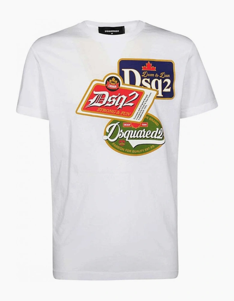 Printed Logo White T-Shirt