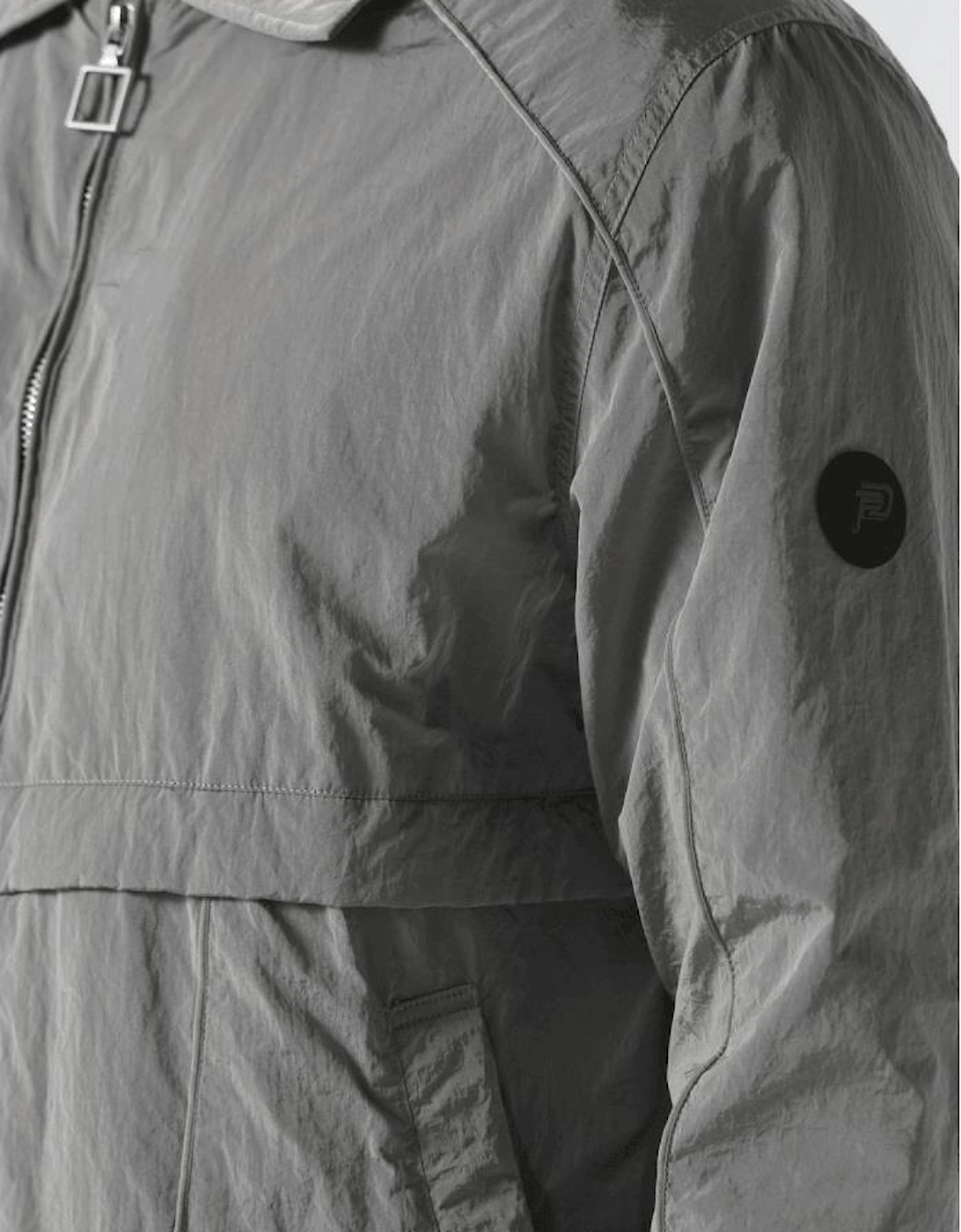 Leemore Nylon Slate Grey Overshirt Jacket