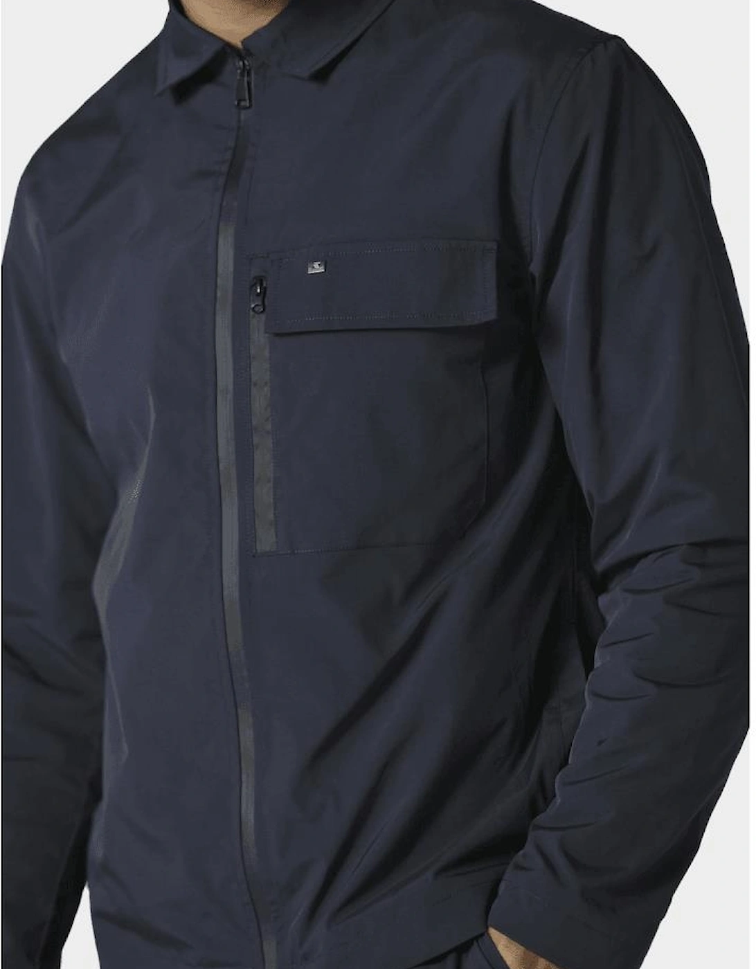 Fitton Nylon Navy Overshirt Jacket