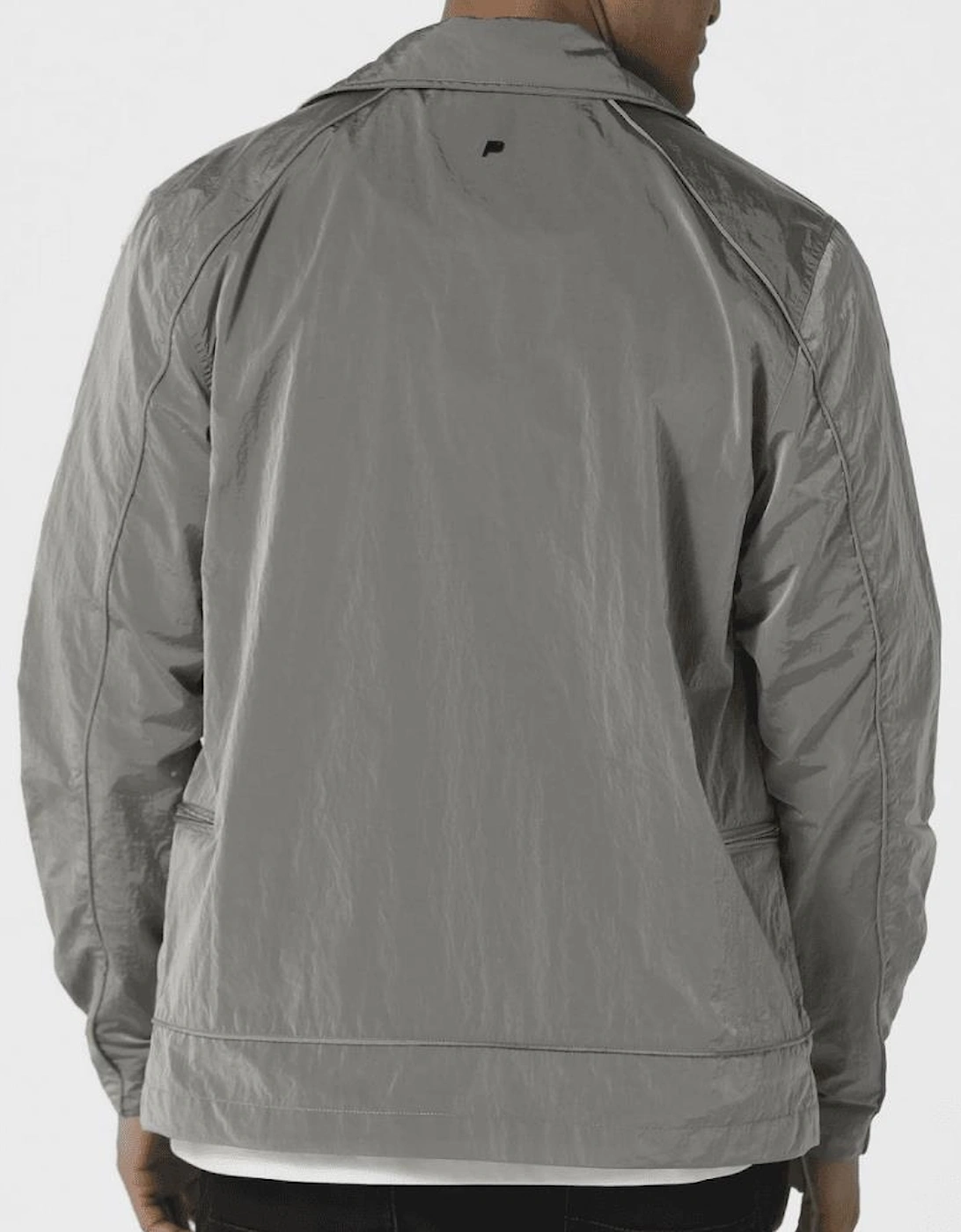Leemore Nylon Slate Grey Overshirt Jacket