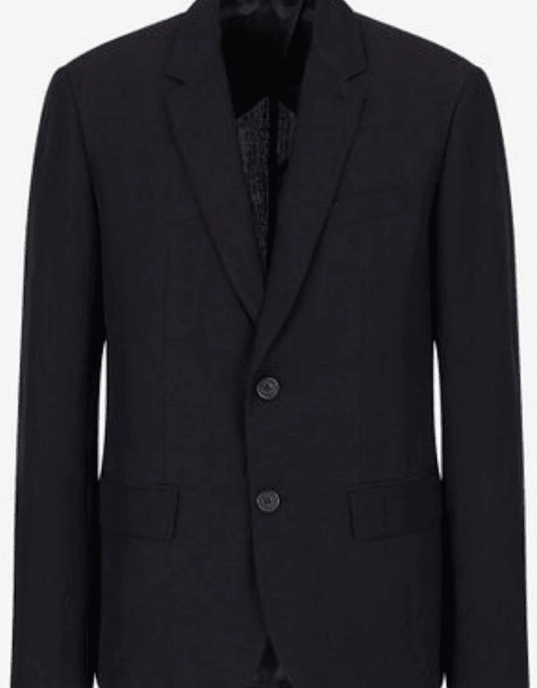 Cotton Navy Linen Blazer
