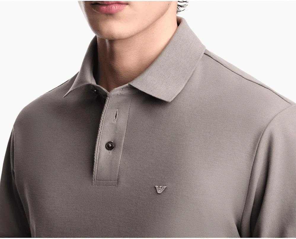 Pique Cotton Regular Fit Brown Polo Shirt
