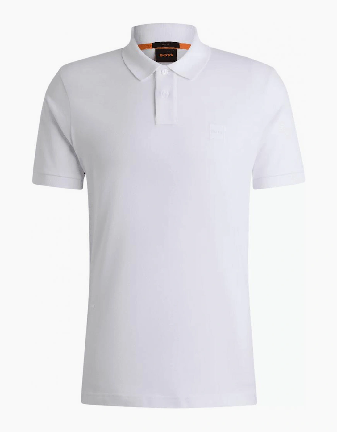 Passenger Embroidered Logo White Polo Shirt