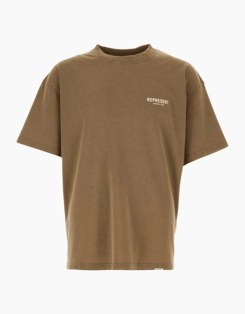 Owners Club Oversized Almond Brown T-Shirt