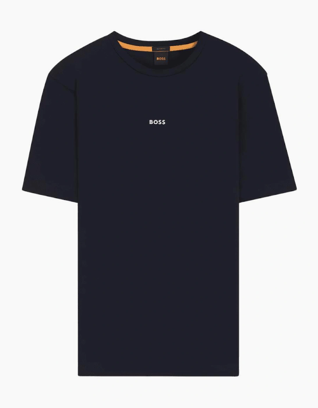 T-Chup Logo Print Relaxed Fit Dark Blue T-Shirt