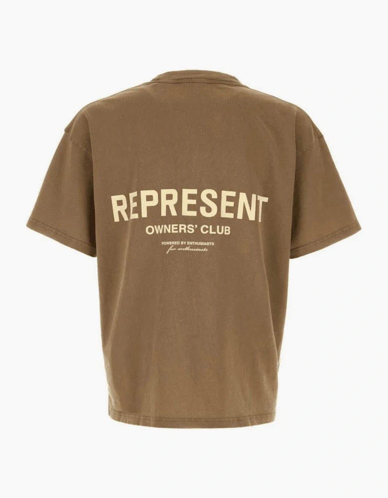 Owners Club Oversized Almond Brown T-Shirt