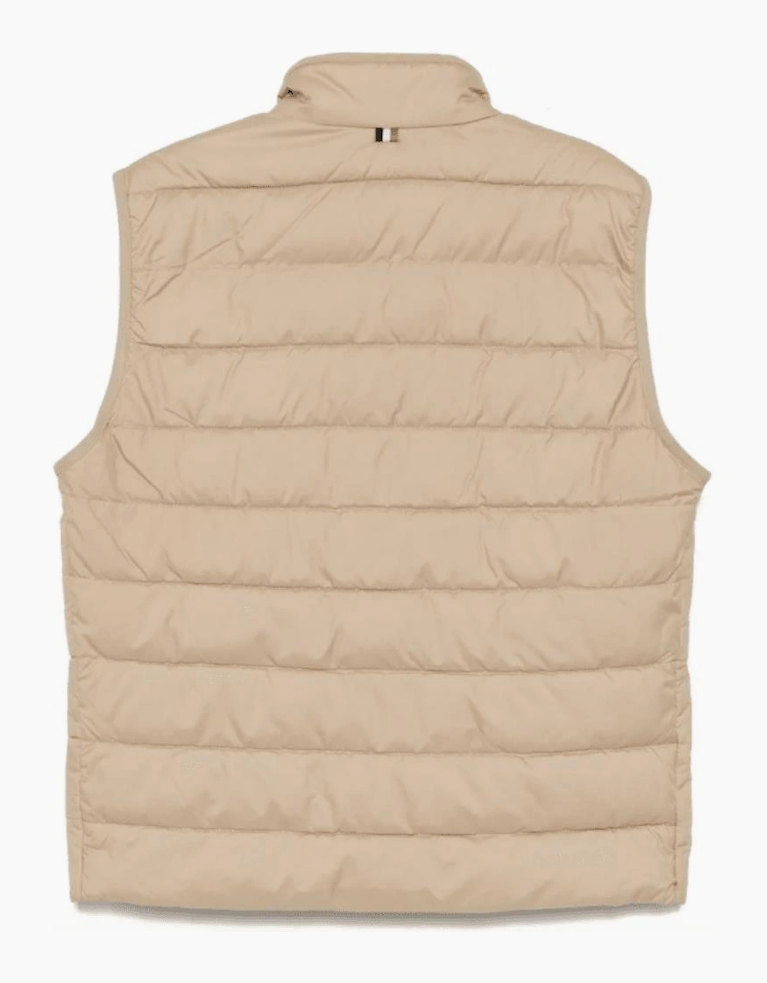 H-Cenito Logo Print Beige Gilet