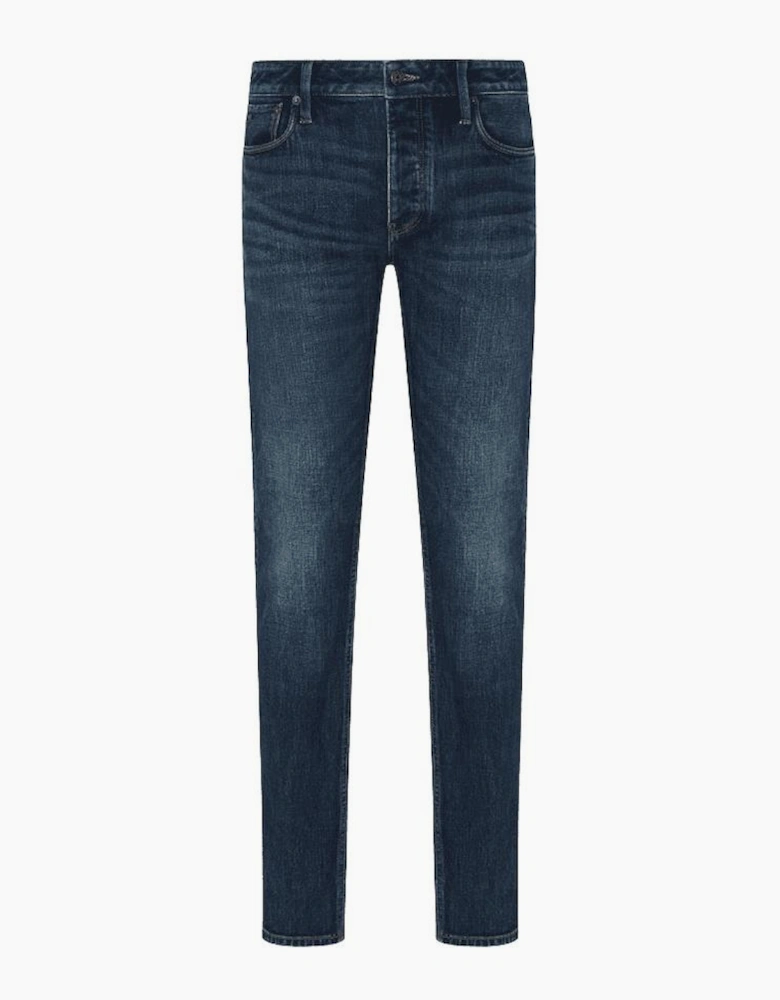 J75 Stone-Washed Blue Slim Fit Jeans