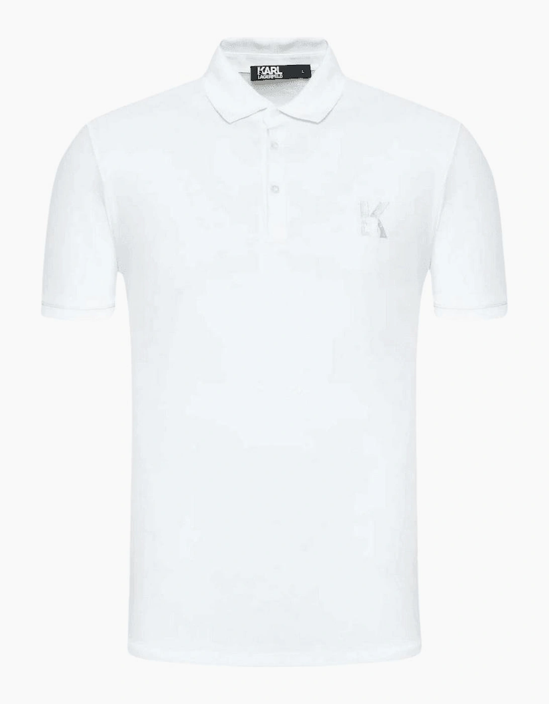 Cotton Embroidered Logo White Polo Shirt
