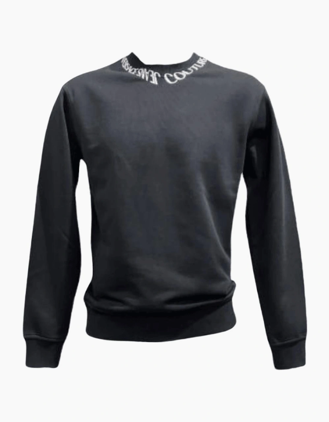 Flock Chain Logo Black Sweatshirt
