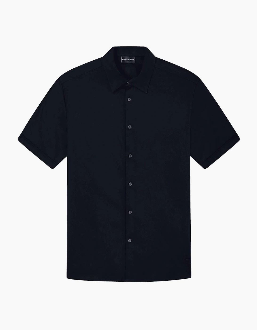 Pima Cotton Short Sleeve Navy Shirt