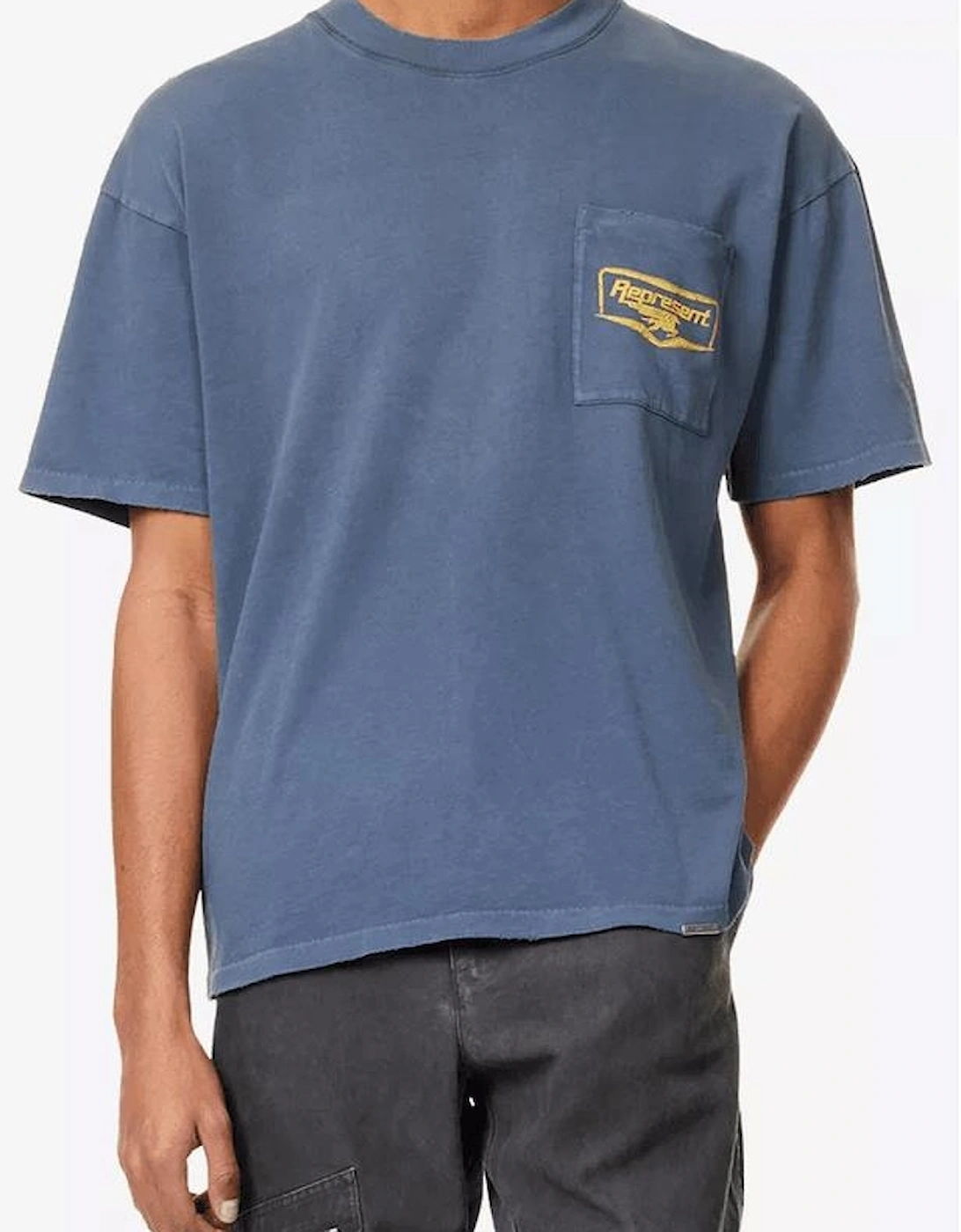 Nothing Faster Graphic Oversized Blue T-Shirt