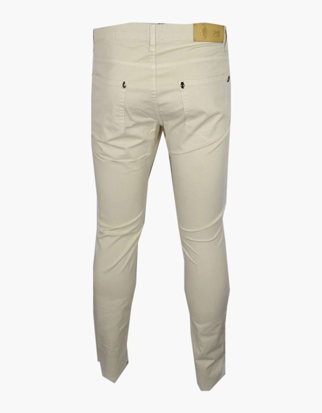 Cotton Slim Fit Beige Chino