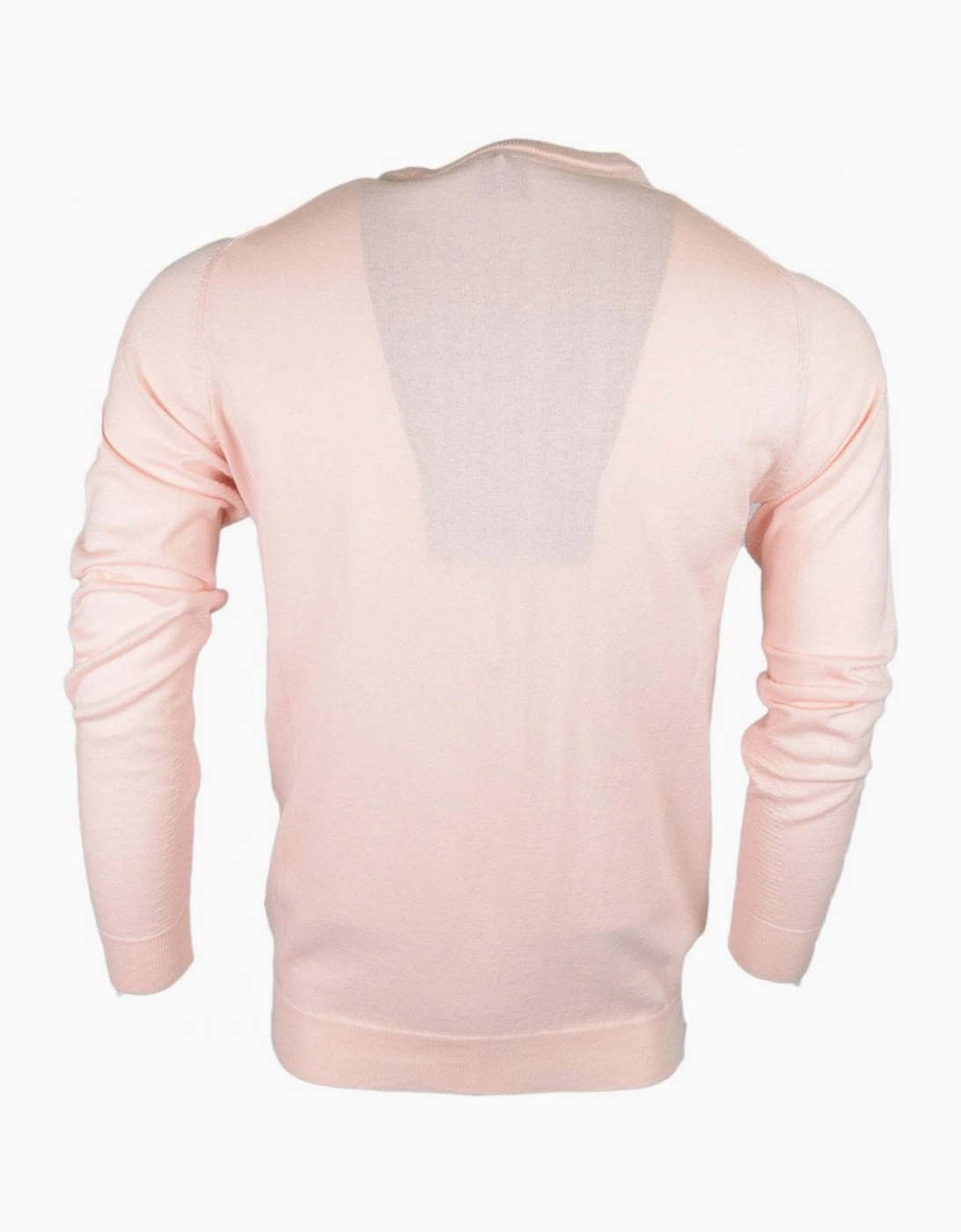 Suede Cotton Ribbed Light Pink Thin Knitwear Jumper