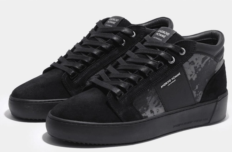 Propulsion Mid Distress Reflective & Suede Leather High Top