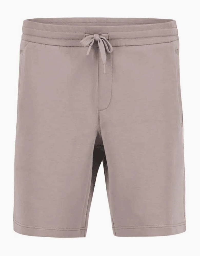 Cotton Embroidered AX Logo Brown Shorts