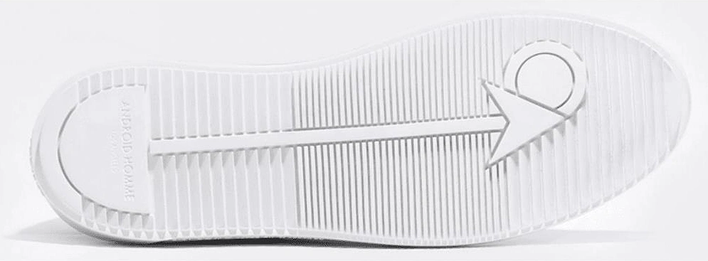 Venice Emboss Patent Croc White Leather Trainer